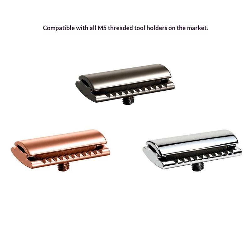 Safety Razor Handle - Matzwarte handmatige veiligheidsscheermes met enkel mes