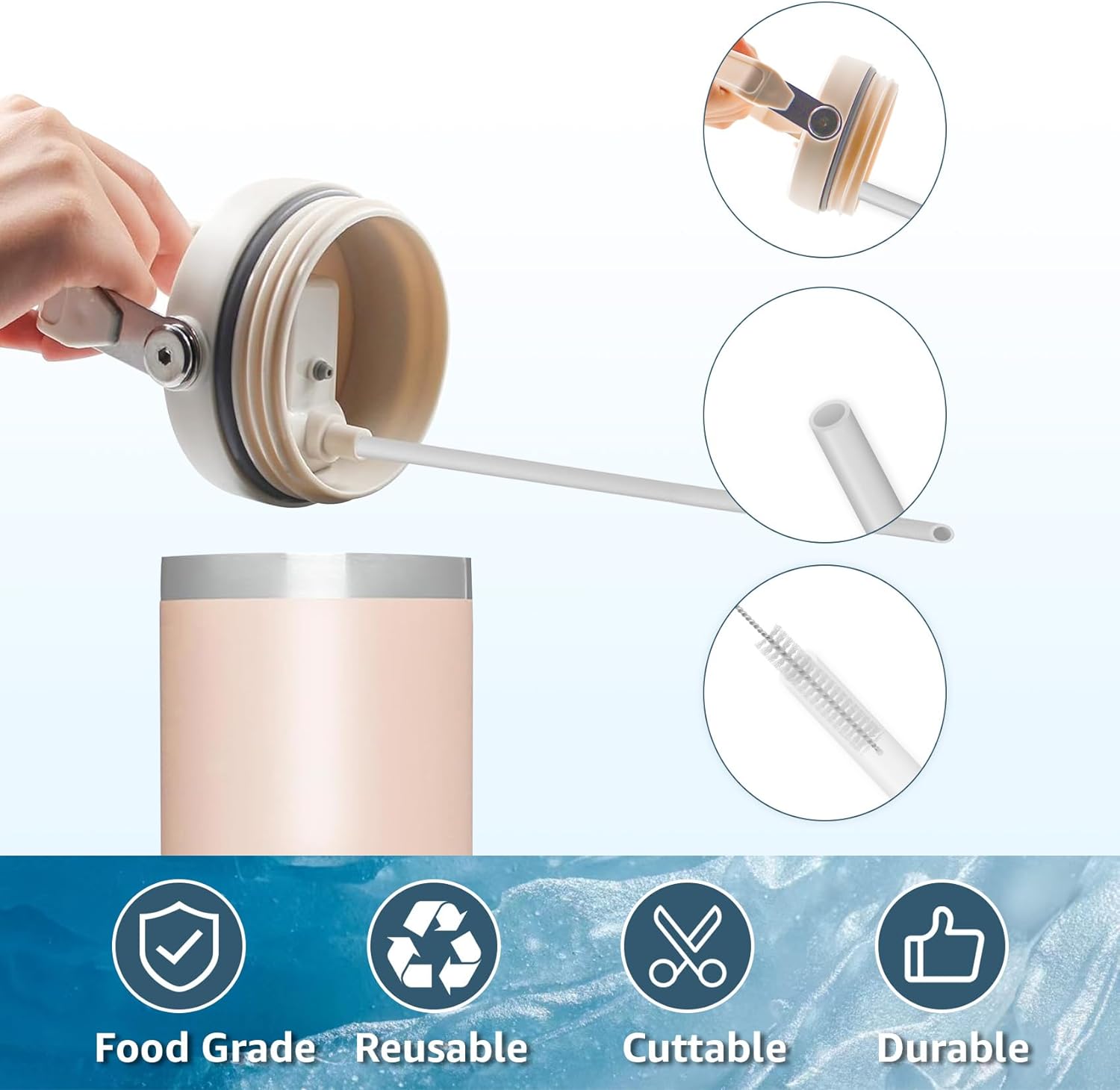 6 stuks herbruikbare rietjes p - Reusable Straw recensie en prijs