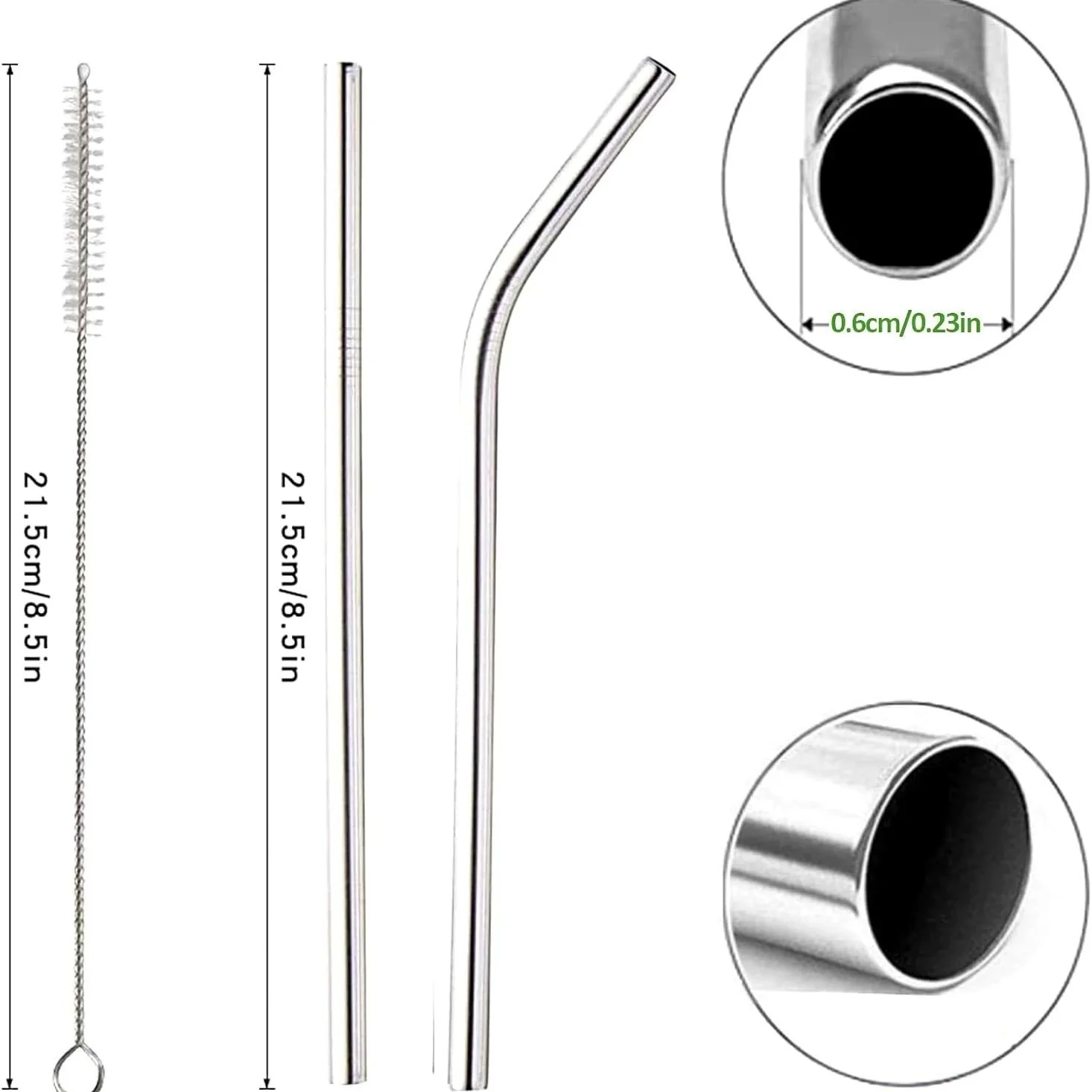 100 Stuks Roestvrij Stalen Str - Reusable Straw recensie en prijs