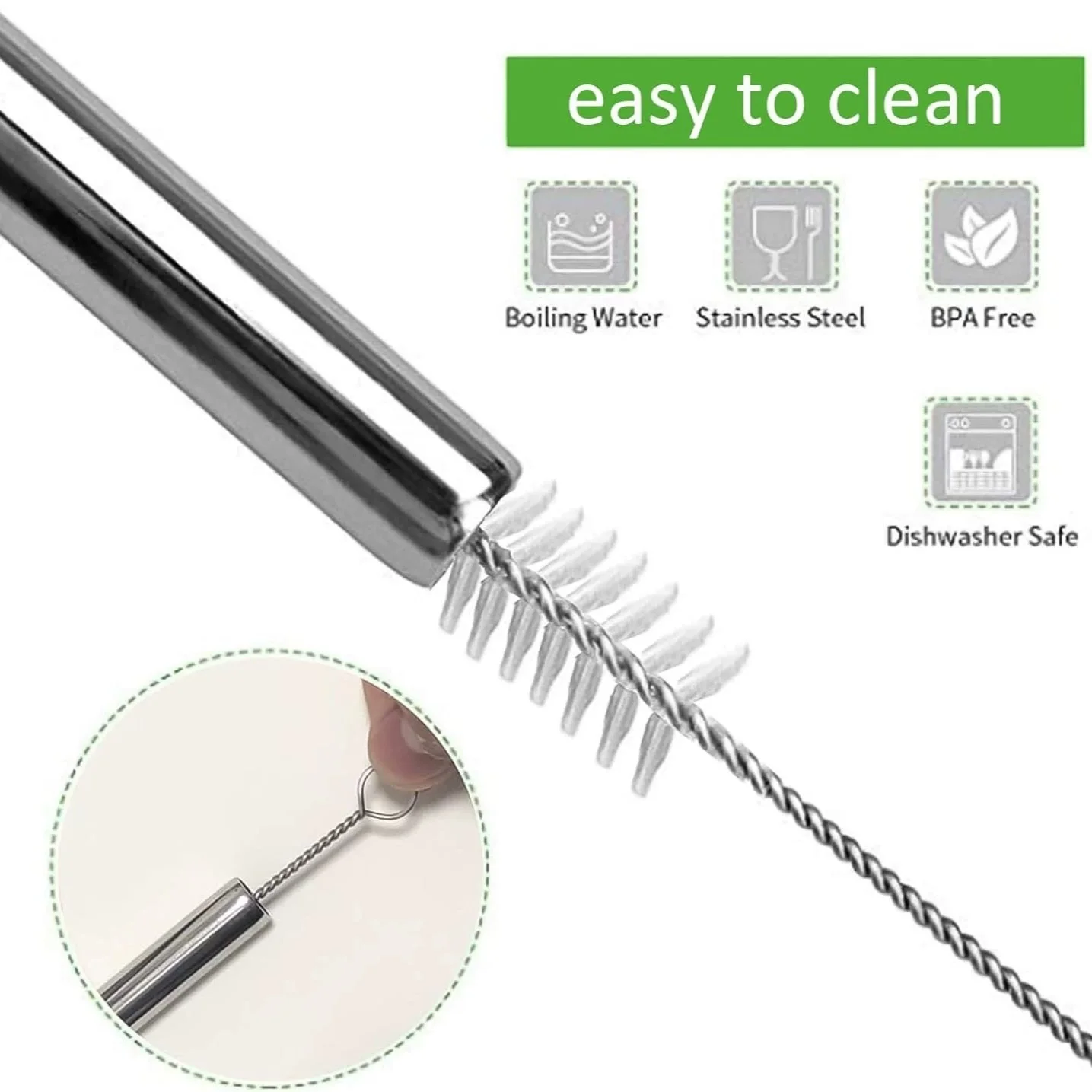 100 Stuks Roestvrij Stalen Str - Reusable Straw recensie en prijs