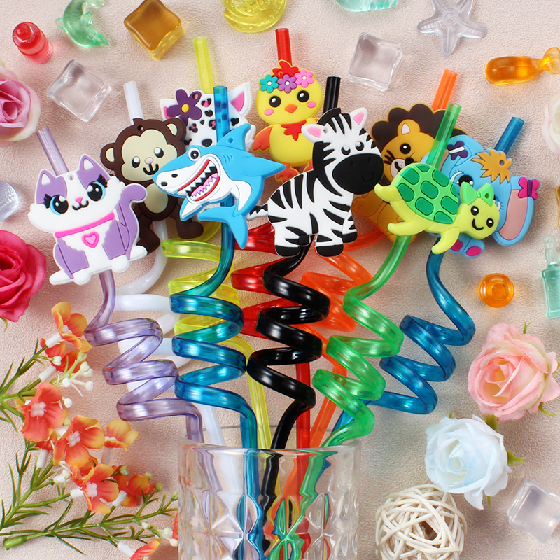 6 stuks rietjes met dierentuin - Reusable Straw recensie en prijs