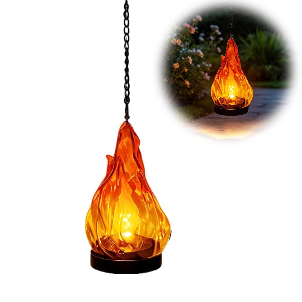 Solar Flame hangende lantaarnl - Solar Garden Light recensie en prijs