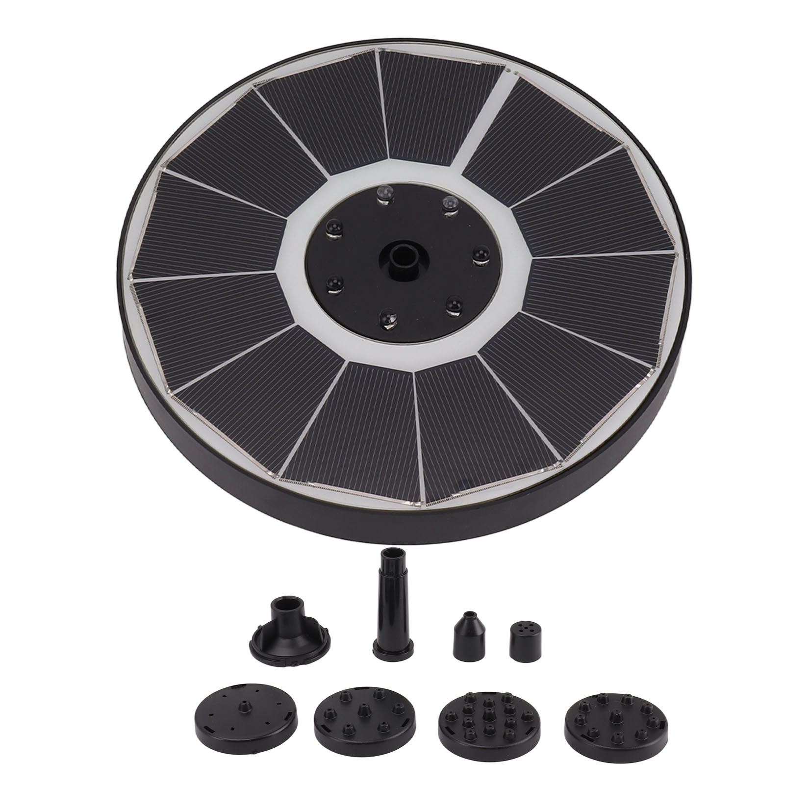 Zonnefontein met 8 sproeiers 3 - Solar Garden Light recensie en prijs